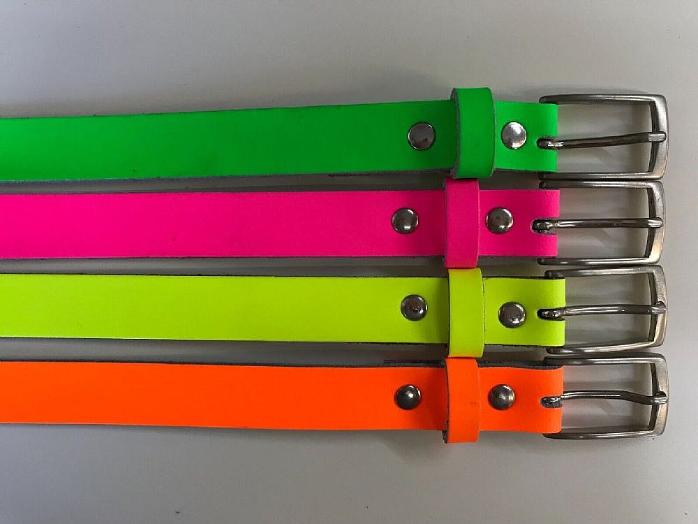 Fluorescent Coloured Belts